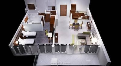 هتل آپارتمان فلورا کریک دلوکس