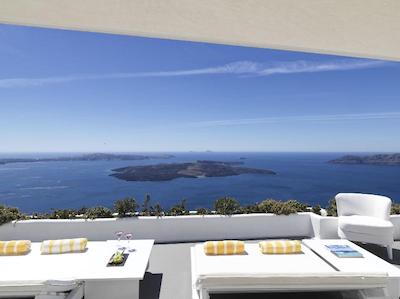 کاتیکیز کروماتا سانتورینی د لیدینگ هتلز آف