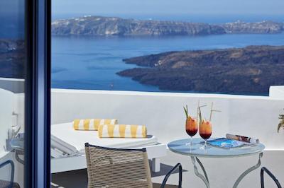 کاتیکیز کروماتا سانتورینی د لیدینگ هتلز آف