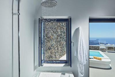 کاتیکیز کروماتا سانتورینی د لیدینگ هتلز آف