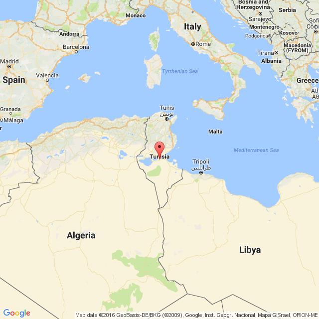 نقشه تونس